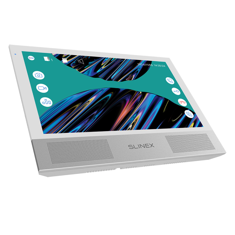 Slinex Sonik-10 цвет белый. 10" AHD Домофон с сенсорным экраном, динамиками и сменными панелями