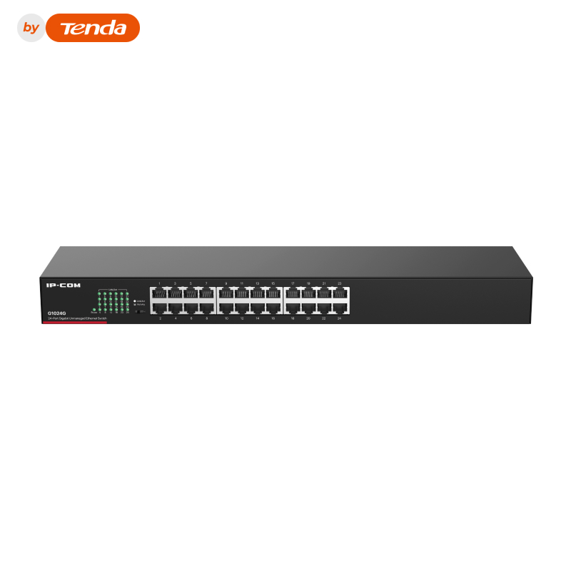 IP-Com G1024G Коммутатор 24-портовый неуправляемый Ethernet (стоечный формат 19`)