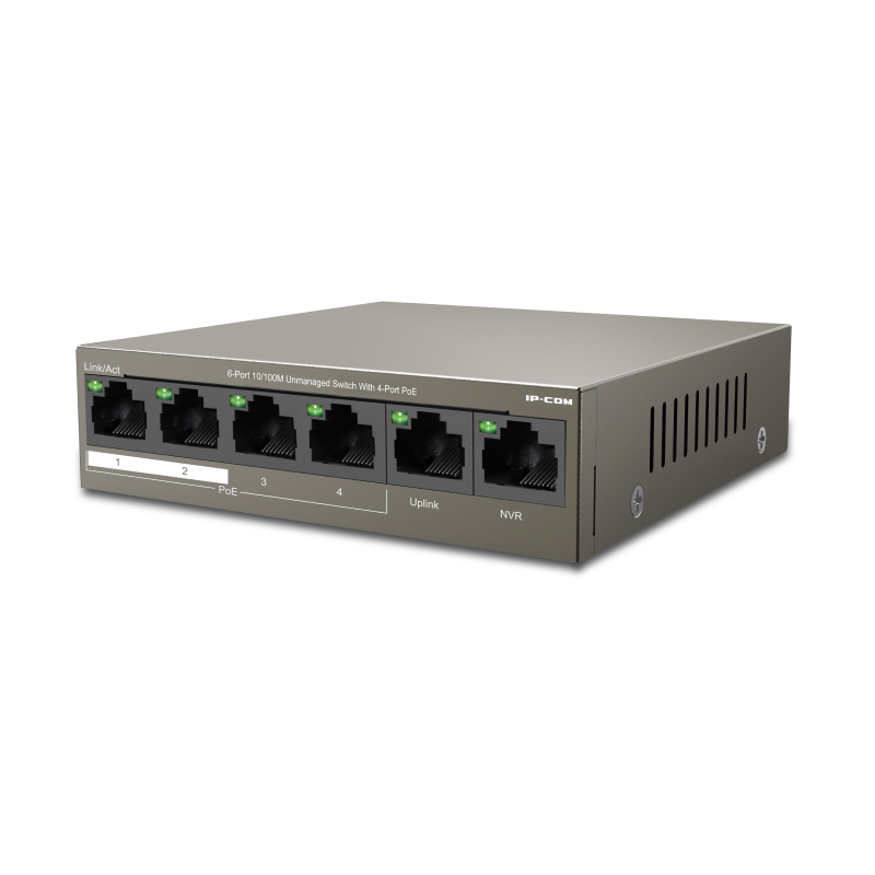 IP-Com F1106P-4-63W PoE-Коммутатор 6-портовый неуправляемый