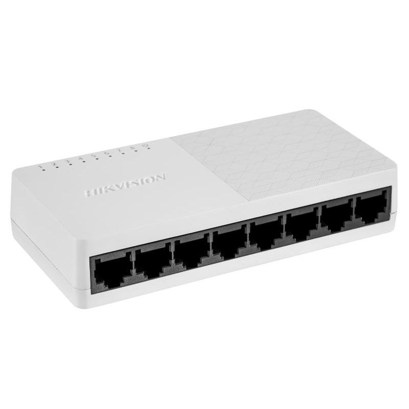 Hikvision DS-3E0108D-O Коммутатор 8-портовый, пластиковый корпус SOHO