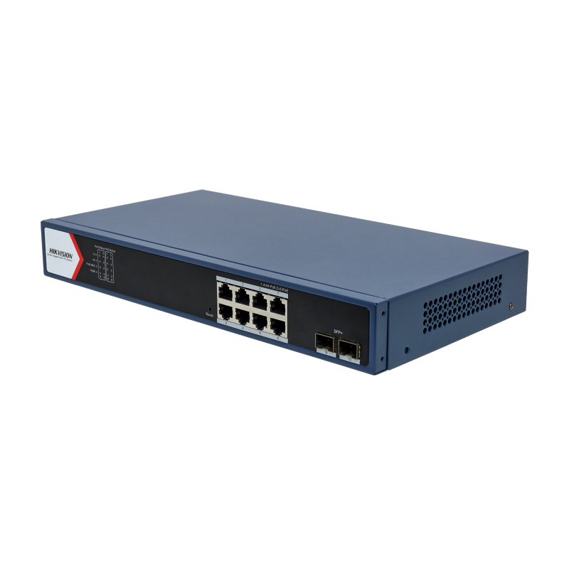 Hikvision DS-3E1710HP-SI-8P2X Коммутатор 8-портовый PoE