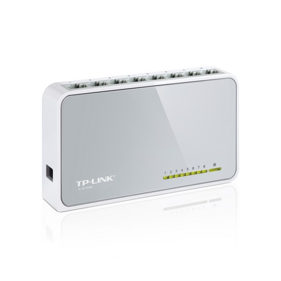 Коммутатор TP-Link TL-SF1008D(RU) 8- портовый 10/100 Мбит/с мини настольный коммутатор