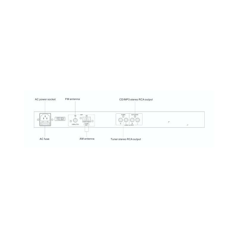 ITC T-2221 Проигрыватель CD/MP3 с SD флеш картой 4GB и AM-FM тюнером