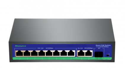 Коммутатор Hi-F0821GBL  8PoE, 2 Uplink 1000Gb, SFP