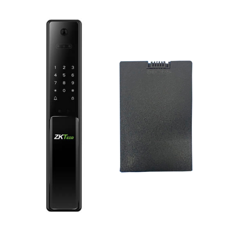 ZKTeco HBL400 Электронный биометрический замок Face/Touch ID и Wi-Fi + сменный аккумулятор