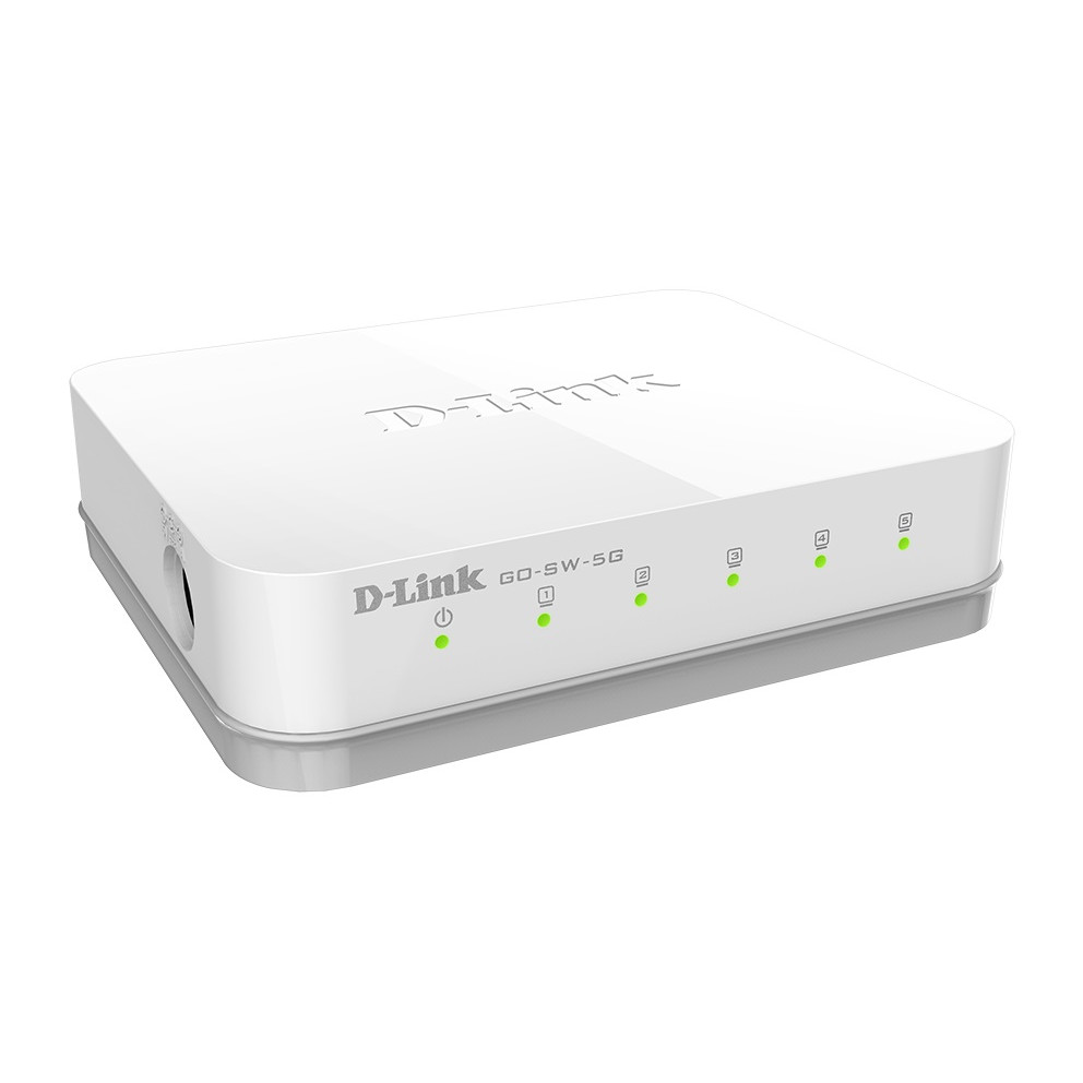 Коммутатор, D-Link, DES-1005C/A1A, Настольный, 5 портов 10/100M RJ45, Корпус пластик
