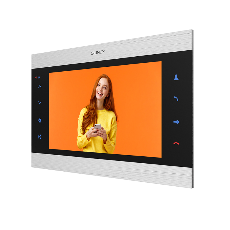 Slinex SL-10N Cloud цвет чер+серебро.10" Домофон с сенсорным экраном и переадресацией на смартфон