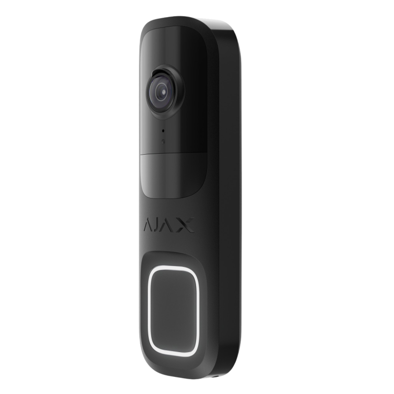 Ajax Doorbell черный Видеозвонок со встроенным искусственным интеллектом