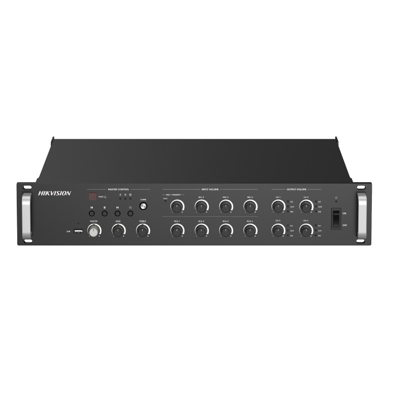 Hikvision DS-QAZ1A1000G1-VB4 Сетевой усилитель 1000 Вт, 4 зоны