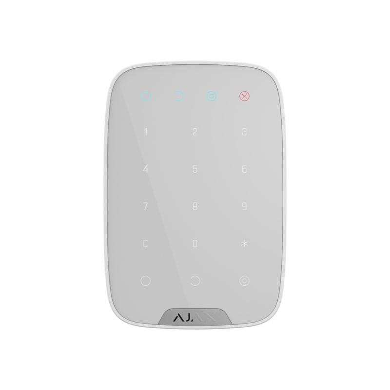 Ajax KeyPad белый Беспроводная сенсорная клавиатура