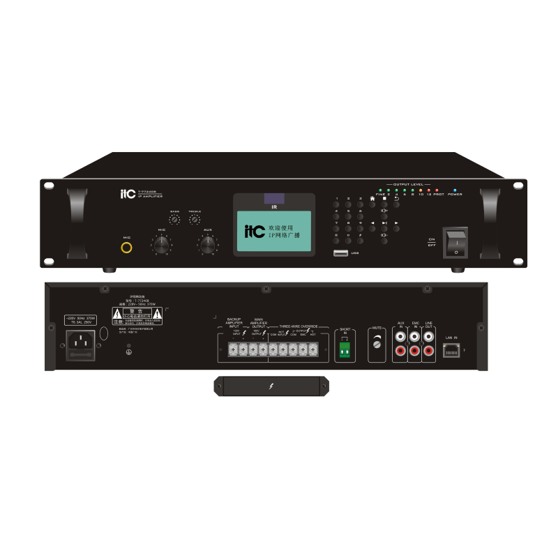 ITC T-77240B IP-усилитель мощности 240Вт для монтажа в стойку
