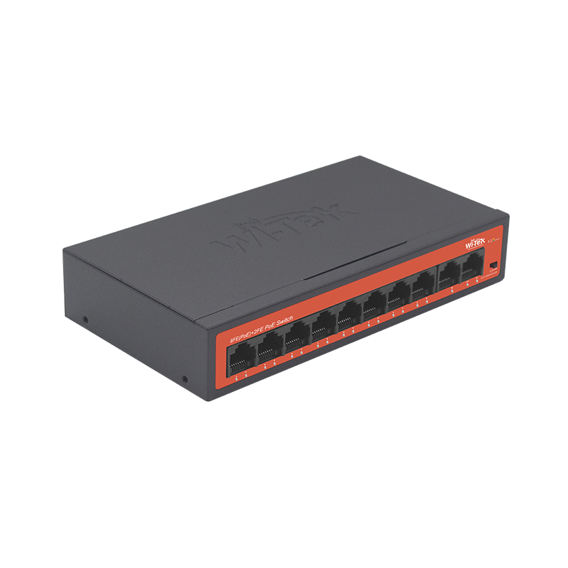 Wi-Tek WI-PS210H Коммутатор 8-портовый неуправляемый PoE