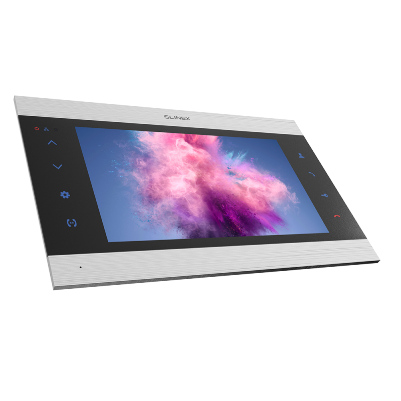 Slinex SL-10N Cloud цвет чер+серебро.10" Домофон с сенсорным экраном и переадресацией на смартфон