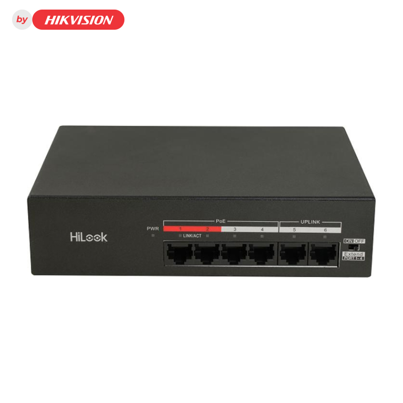 HiLook NS-0106MP-35 Коммутатор 4-портовый неуправляемый PoE