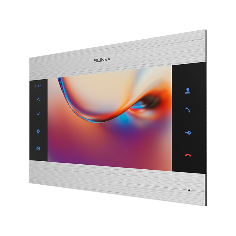 Slinex SL-10MHD цвет серебро + черный.10" Домофон с программной детекцией движения и функцией памяти