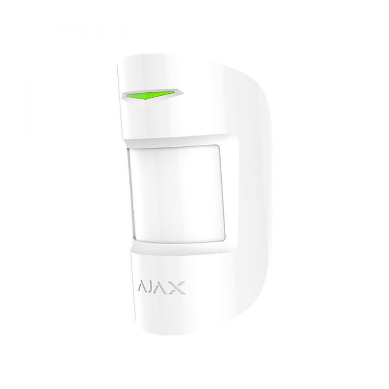 Ajax CombiProtect белый Комбинированный датчик движения и разбития стекла с иммунитетом к животным