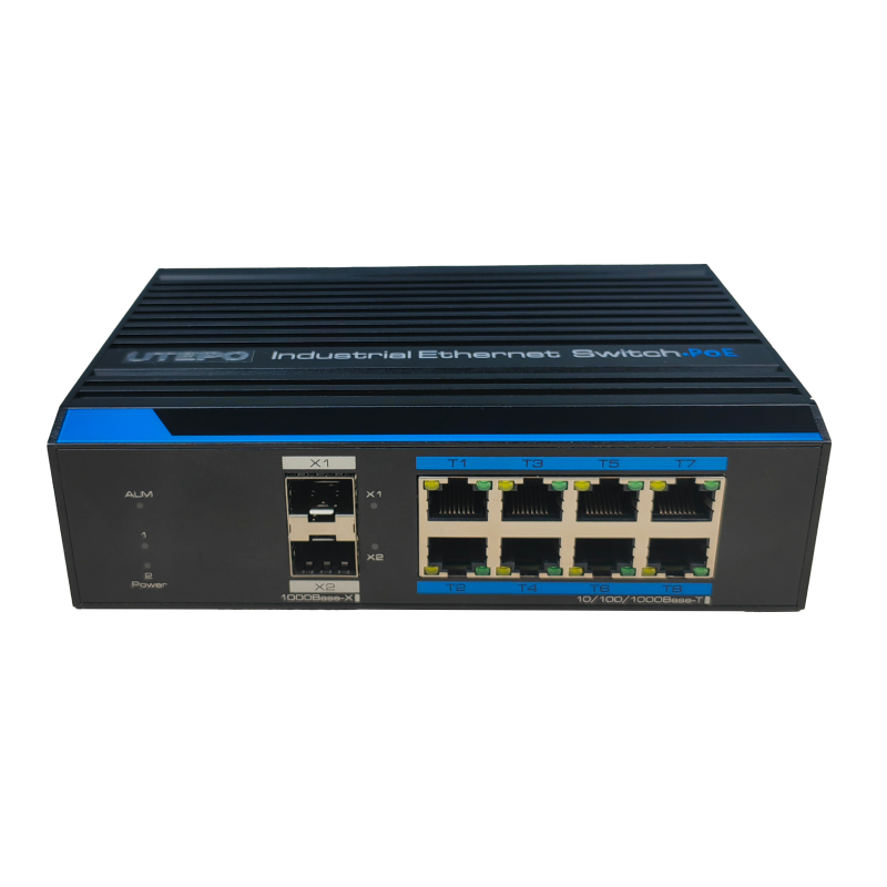UTEPO UTP7310S-PSB Промышленный 8-портовый управляемый коммутатор Hi-PoE