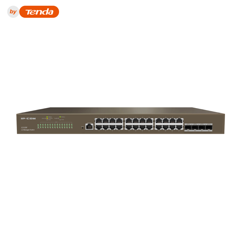 IP-Com G3328F Коммутатор 24-портовый управляемый, 4 SFP