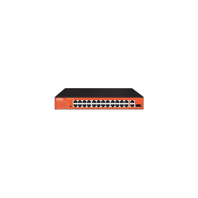 Wi-Tek WI-PS526GH Коммутатор 24-портовый неуправляемый PoE