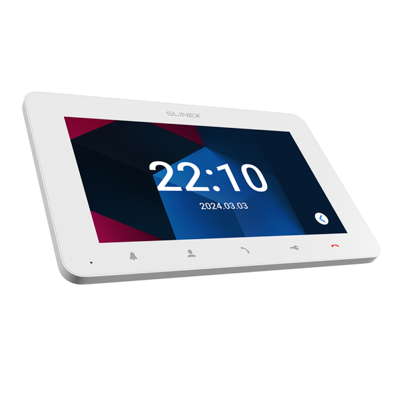 Slinex SM-07 цвет белый 7" Ультратонкий видеодомофон