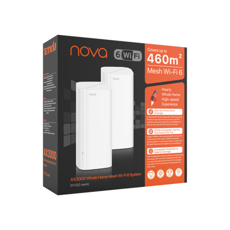 Tenda EX12 Mesh Wi-Fi роутер (2 устройства)