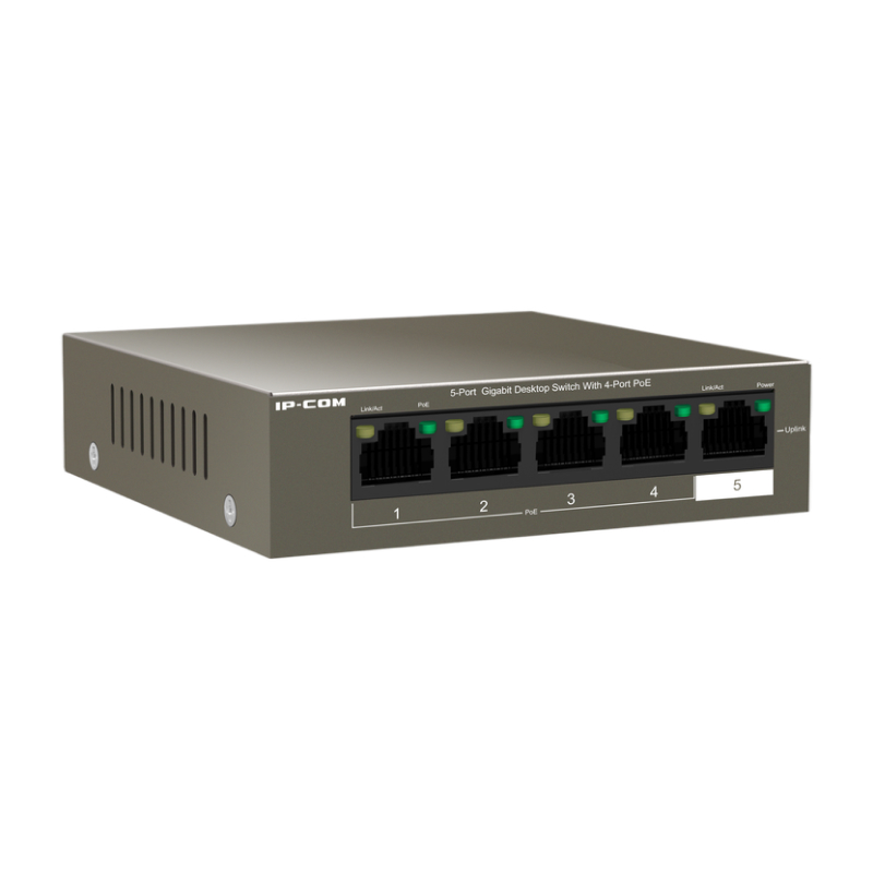 IP-Com G1105P-4-63W Коммутатор 5-портовый неуправляемый PoE