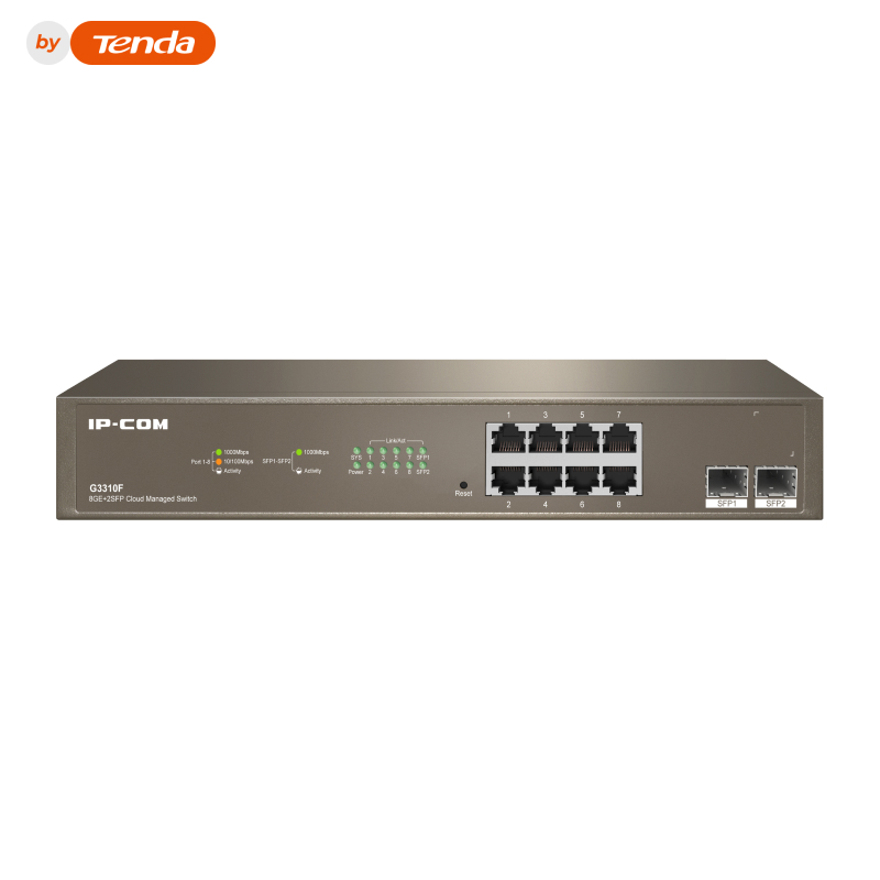 IP-Com G3310F Коммутатор управляемый 8-портовый