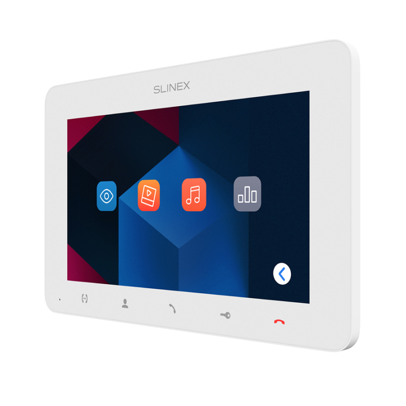Slinex SM-07MHD цвет белый. 7" Компактный видеодомофон с функцией памяти