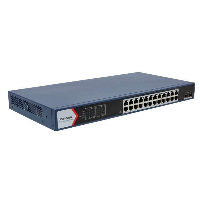 Hikvision DS-3E1726HP-SI-24P2X Коммутатор 24-портовый PoE