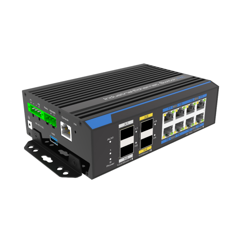 UTEPO UTP7612S-PSD360 Промышленный 8-портовый управляемый коммутатор bt PoE
