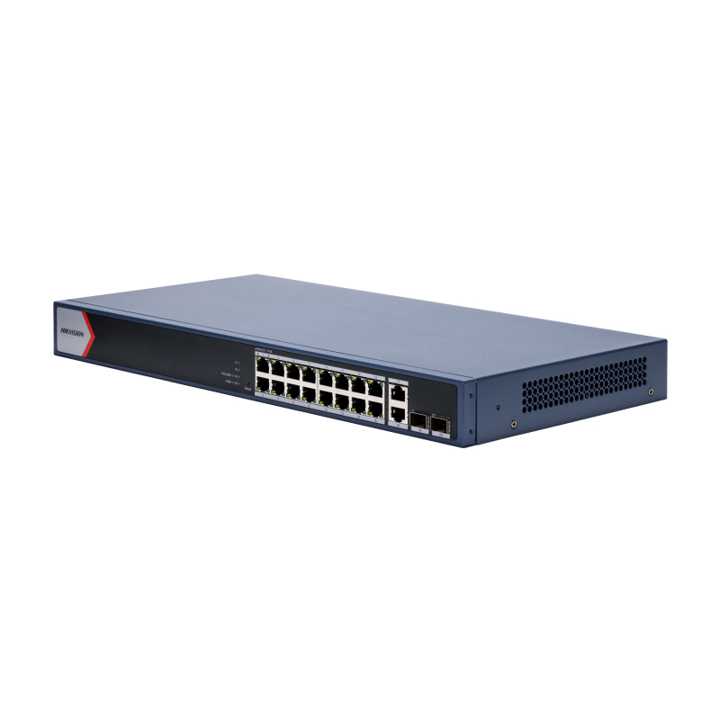 Hikvision DS-3E1520P-EI/M Коммутатор 16-портовый PoE