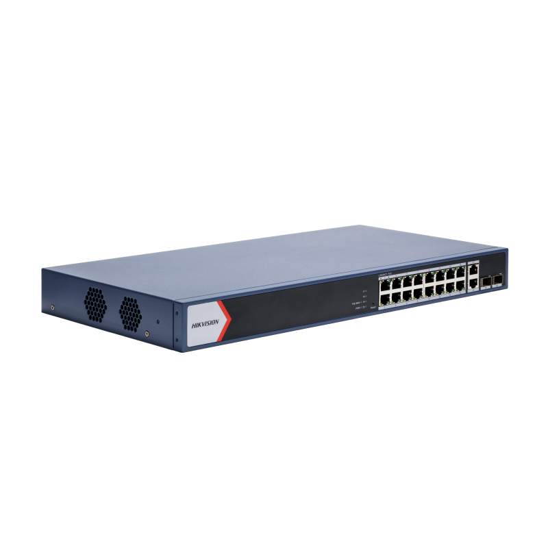 Hikvision DS-3E1520P-EI/M Коммутатор 16-портовый PoE