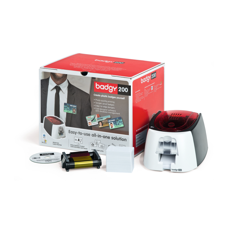 Evolis B22U0000RS Карт-принтер Badgy200, USB, для печати на пластиковых картах