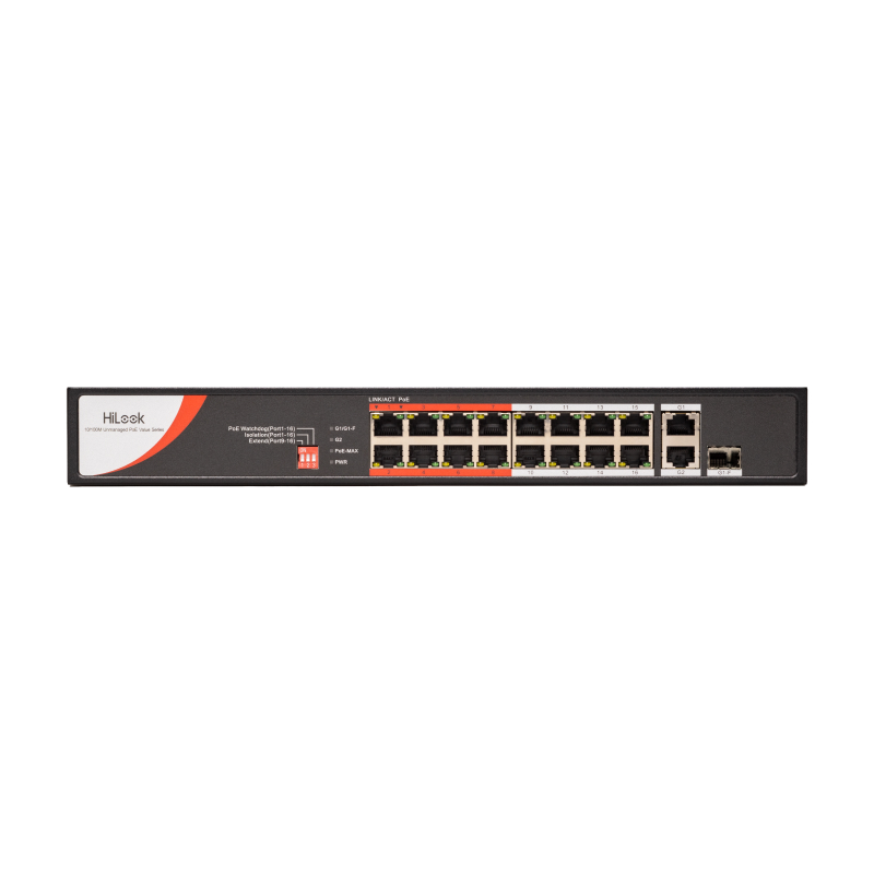 HiLook NS-0318P-130(C) Коммутатор 16-портовый неуправляемый PoE