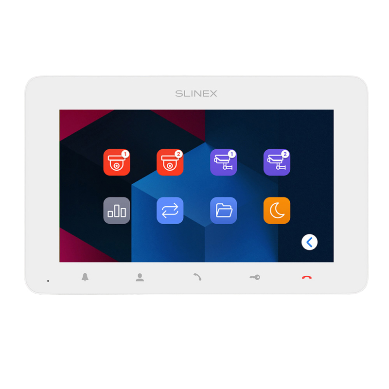 Slinex SM-07 цвет белый 7" Ультратонкий видеодомофон
