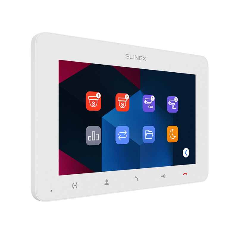 Slinex SM-07MHD цвет белый. 7" Компактный видеодомофон с функцией памяти