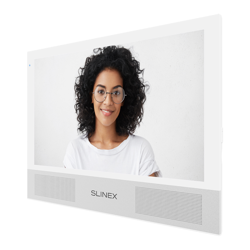 Slinex Sonik-10 цвет белый. 10" AHD Домофон с сенсорным экраном, динамиками и сменными панелями
