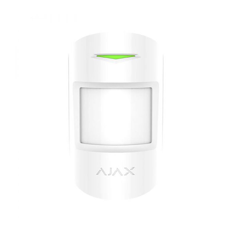 Ajax Fibra CombiProtect белый Комбинированный датчик движения и разбития стекла с иммунитетом к животным