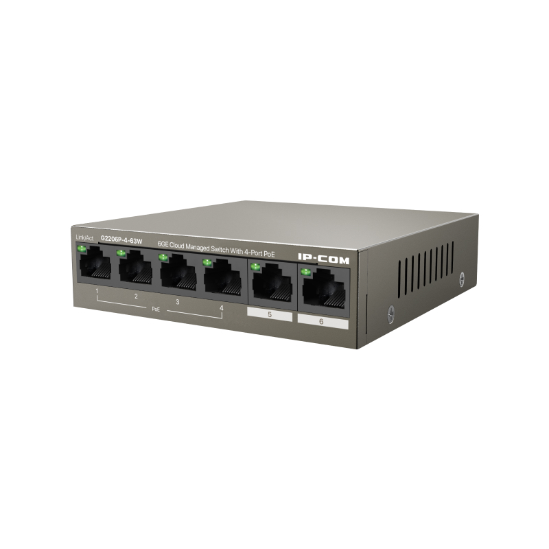 IP-Com G2206P-4-63W Коммутатор 4-портовый управляемый PoE