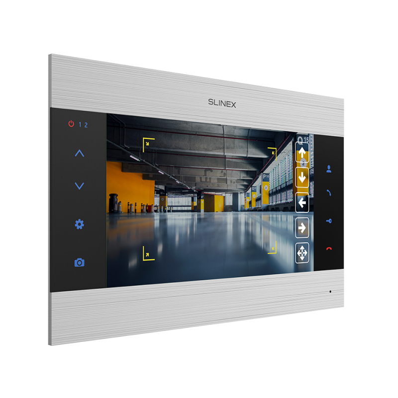 Slinex SL-10MHD цвет серебро + черный.10" Домофон с программной детекцией движения и функцией памяти