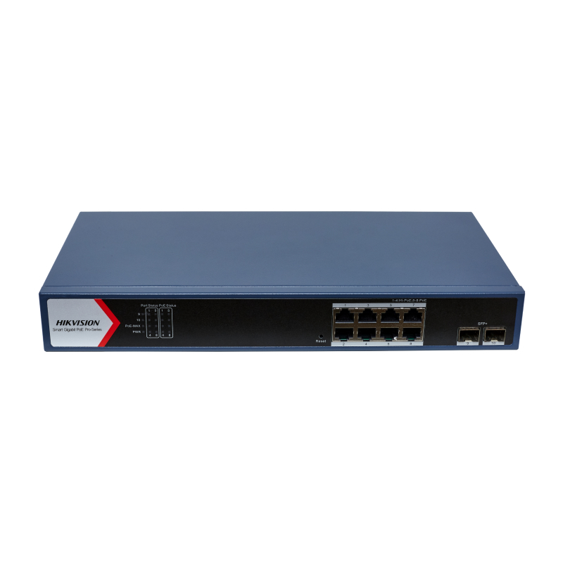 Hikvision DS-3E1710HP-SI-8P2X Коммутатор 8-портовый PoE