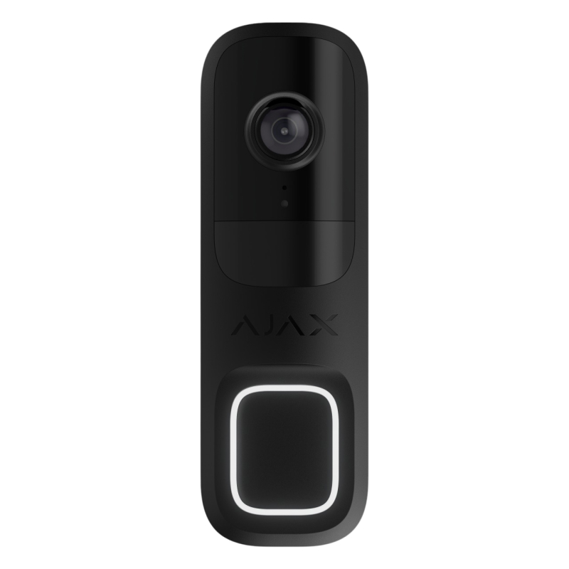 Ajax Doorbell черный Видеозвонок со встроенным искусственным интеллектом