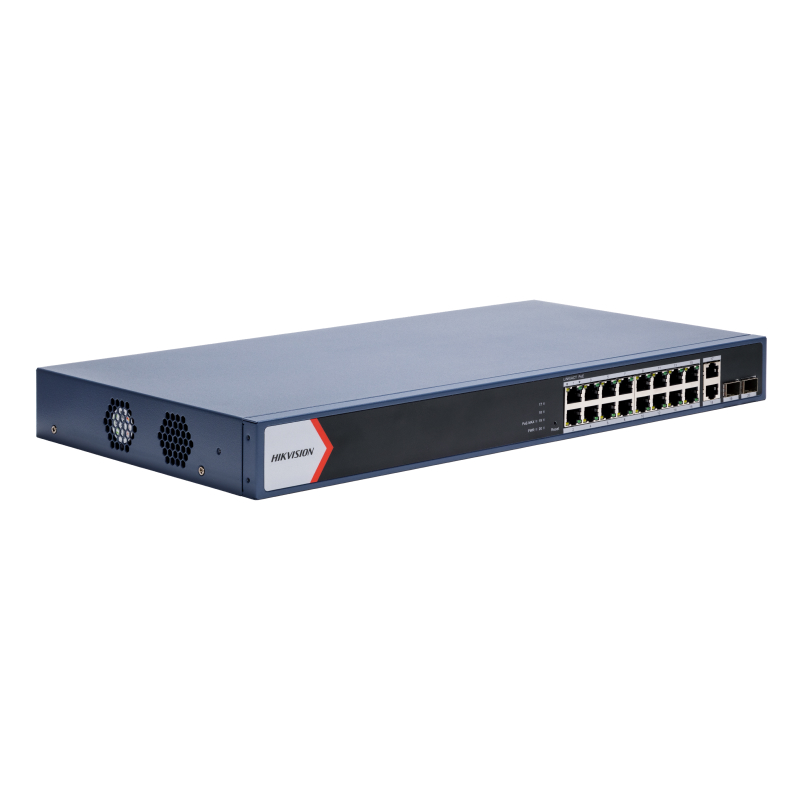 Hikvision DS-3E1520P-EI Коммутатор 16-портовый PoE