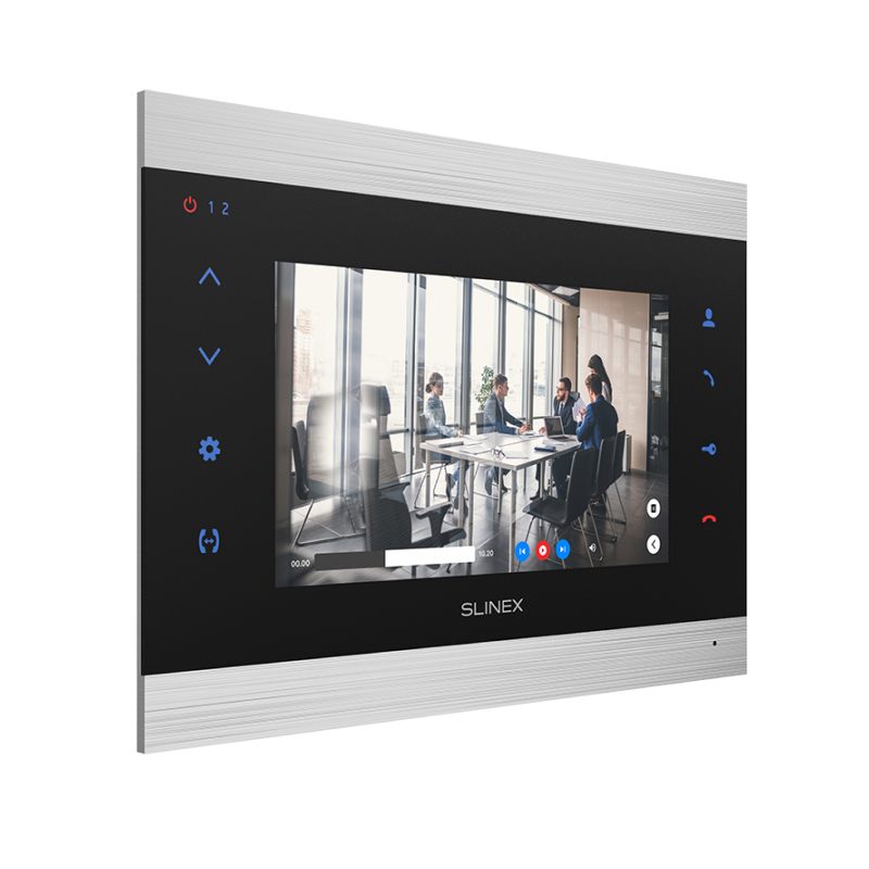 Slinex SL-07N Cloud цвет серебро + чёрный. 7" Домофон с переадресацией вызова на смартфон
