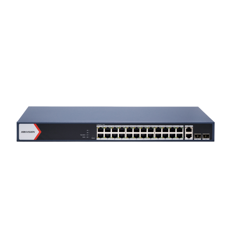 Hikvision DS-3E1528P-EI/M Коммутатор 24-портовый PoE