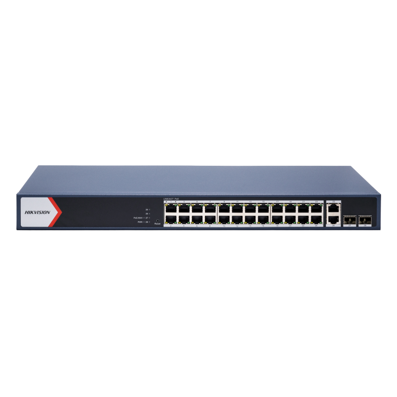 Hikvision DS-3E1528P-EI Коммутатор 24-портовый PoE