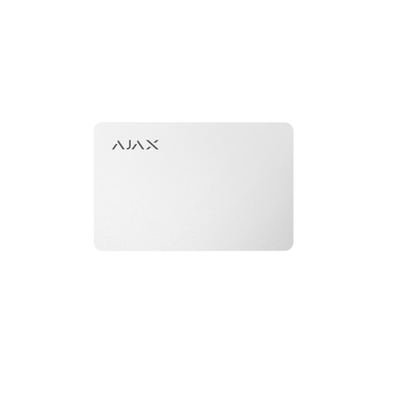 Ajax Pass белый (комплект 100 шт.) Защищенная бесконтактная карта для клавиатуры