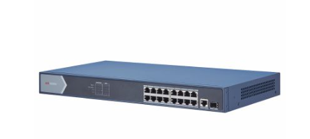 Коммутатор DS-3E0518P-E PoE 16×RJ45 1Гбит/с / Uplink 1×RJ45 1Гбит/с / Uplink 1×SFP 1Гбит/с 