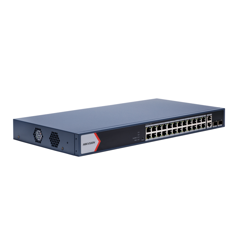 Hikvision DS-3E1528P-EI/M Коммутатор 24-портовый PoE