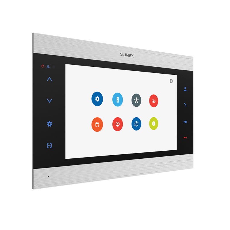 Slinex SL-10N Cloud цвет чер+серебро.10" Домофон с сенсорным экраном и переадресацией на смартфон